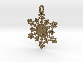 Crystal Slush Pendant in Natural Bronze