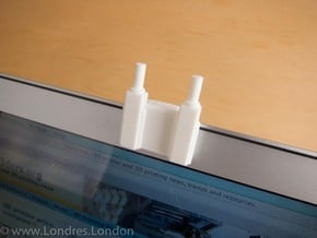 macbook air webcam cover Battersea power station in White Natural Versatile Plastic