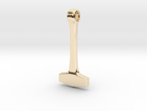 Thors Hammer #17 in 14k Gold Plated Brass