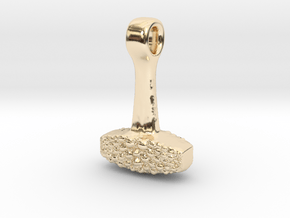 Thors Hammer #19 in 14k Gold Plated Brass