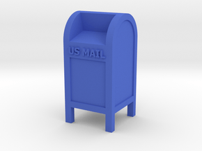 Mail Box - US Mail qty (1) HO 87:1 Scale in Blue Processed Versatile Plastic