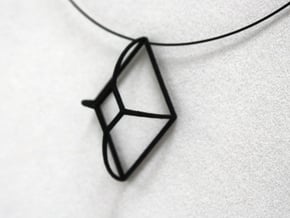 Cut-Off Diamond Curved in Black Natural Versatile Plastic