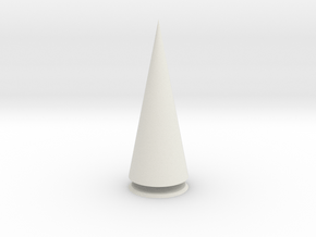 Pyramis Rotunda Solida in White Natural Versatile Plastic