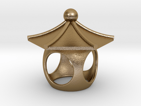 Spirit House - Curious in Polished Gold Steel