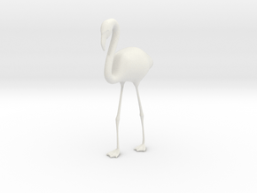 Flamingo - One Color  in White Natural Versatile Plastic