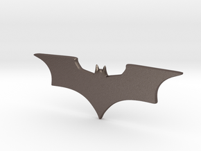 Batman Icon in Polished Bronzed Silver Steel