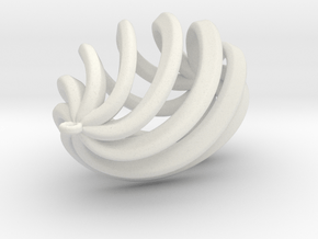 Drop Pendant in White Natural Versatile Plastic