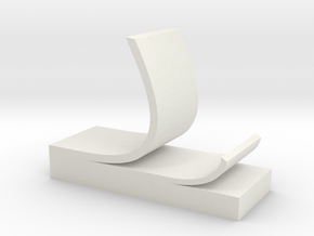 Sticky note phone stand in White Natural Versatile Plastic