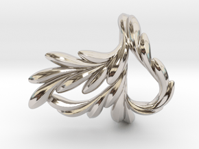 Fish Ring in Rhodium Plated Brass