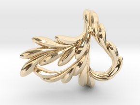 Fish Ring in 14k Gold Plated Brass