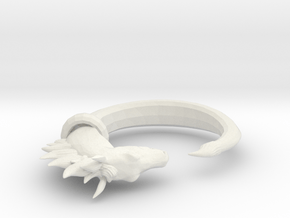 Horse Ring in White Natural Versatile Plastic