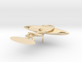 Bowl Of Hygeia RX Lapel Pin in 14K Yellow Gold
