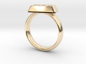 Gold Bar Ring in 14K Yellow Gold: 5 / 49