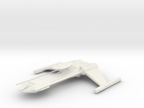 Klingon Destroyer in White Natural Versatile Plastic