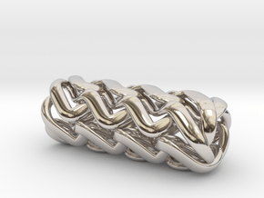 Tubulos - 40mm in Rhodium Plated Brass