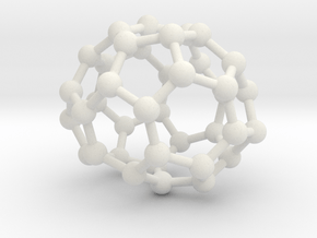 0091 Fullerene c38-10 c2 in White Natural Versatile Plastic