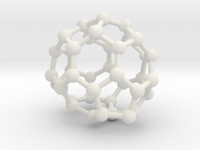 0092 Fullerene c38-11 c1 in White Natural Versatile Plastic