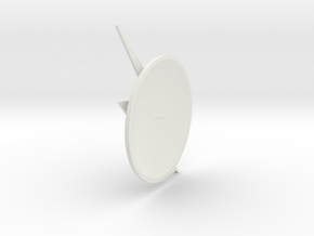 The Flash - Left Ear Bolt (TV Flash) -60mm in White Natural Versatile Plastic