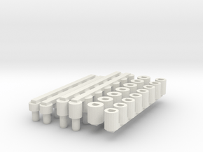 Arm Small Vessel Pegs And Holes in White Natural Versatile Plastic