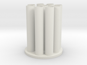 Vase 14 in White Natural Versatile Plastic