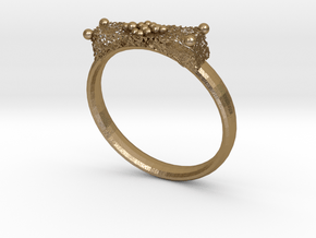 Dalmatio Ring in Polished Gold Steel