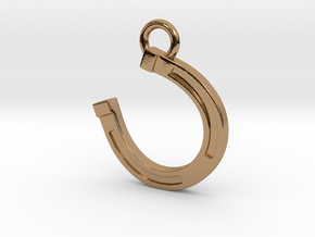 Lucky Horseshoe in Polished Brass