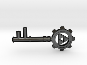 Zelda Dungeon Key in Matte Black Steel