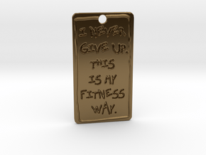 my fitness way in Polished Bronze