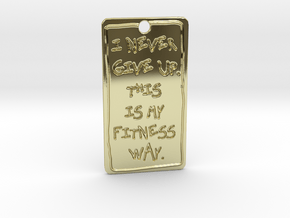 my fitness way in 18k Gold Plated Brass