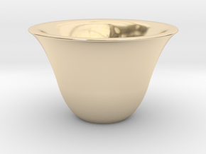 Japanse Sake-cup  in 14k Gold Plated Brass