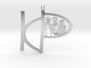 Katy Perry Pendant (With Parents) in Natural Silver