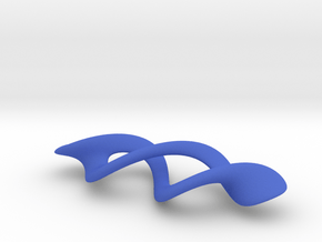 Mesh-Torus with small hole in Blue Processed Versatile Plastic