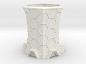 Sci-Fi Cooling Tower in White Natural Versatile Plastic