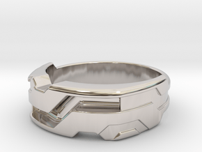 US14 Ring XXI: Tritium (Silver) in Platinum