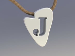 J Tooth Necklace in White Natural Versatile Plastic