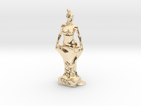 Kim Kardashian sculpture in 14k Gold Plated Brass