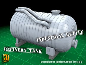 Industrial Kettle 1/35 in Smooth Fine Detail Plastic