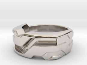US9 Ring XXI: Tritium (Silver) in Platinum