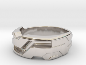 US13.5 Ring XXI: Tritium (Silver) in Platinum
