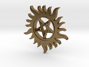 Supernatural inspired pendant in Natural Bronze