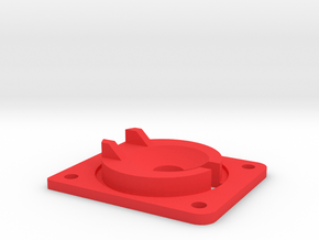 Reinforced Eject Saucer in Red Processed Versatile Plastic