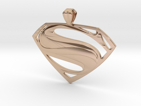 Man Of Steel - Pendant in 14k Rose Gold Plated Brass