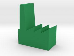Game Piece, Factory 20mm in Green Processed Versatile Plastic