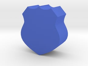 Game Piece, Police Badge in Blue Processed Versatile Plastic