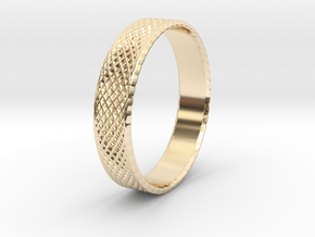 0102 Lissajous Figure Ring (Size10, 19.8mm) #003 in 14K Yellow Gold