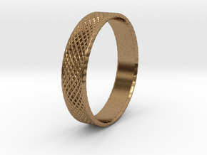 0102 Lissajous Figure Ring (Size10, 19.8mm) #003 in Natural Brass