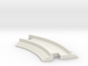 Geotrack 45 Deg Curve V2.0 in White Natural Versatile Plastic