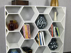 Sweet Spot 1:12 scale Bookshelf in White Processed Versatile Plastic