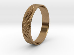 0103 Lissajous Figure Ring (Size10.5, 20.2mm) #004 in Natural Brass