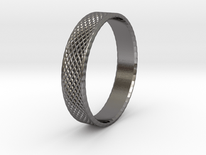 0103 Lissajous Figure Ring (Size10.5, 20.2mm) #004 in Polished Nickel Steel